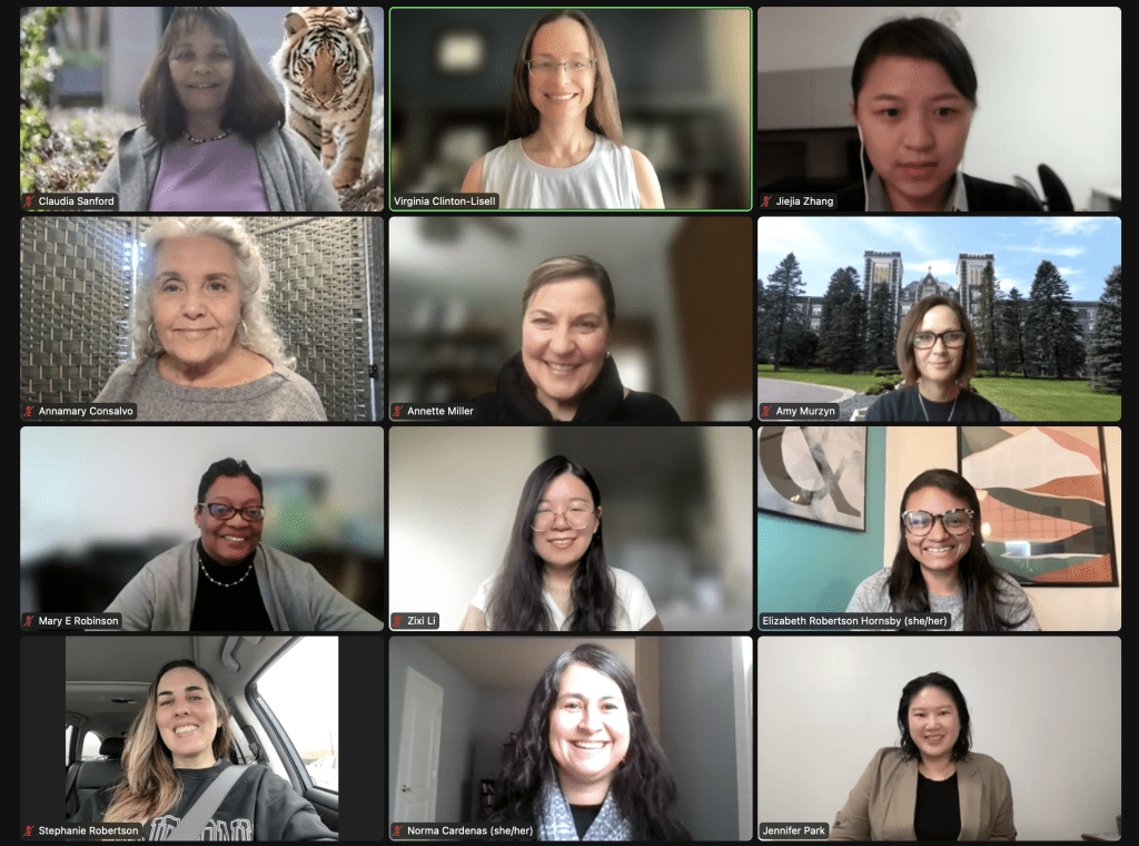 zoom screen of 12 brilliant open education scholars